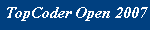 TopCoder Open-2007